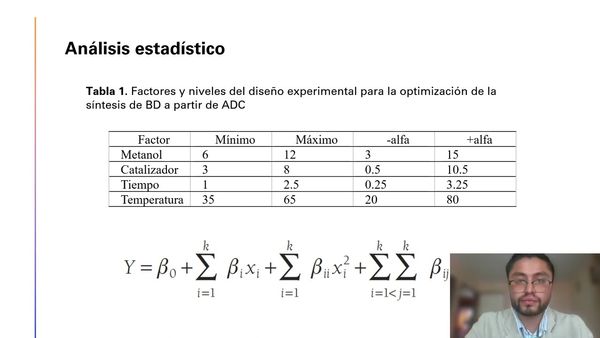FRE089 - Yodo Molecular: Un Eficiente Catalizador en la Síntesis de Biodiesel