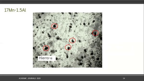 H379 - CARACTERIZACIÓN ÓPTICA Y MECÁNICA DE ACEROS CON ALTOS CONTENIDOS DE MANGANESO (MN) EN CON…