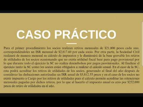 HUA054 - Efecto Fiscal en las Personas Físicas por Retiros de Utilidades en Sociedades Civiles