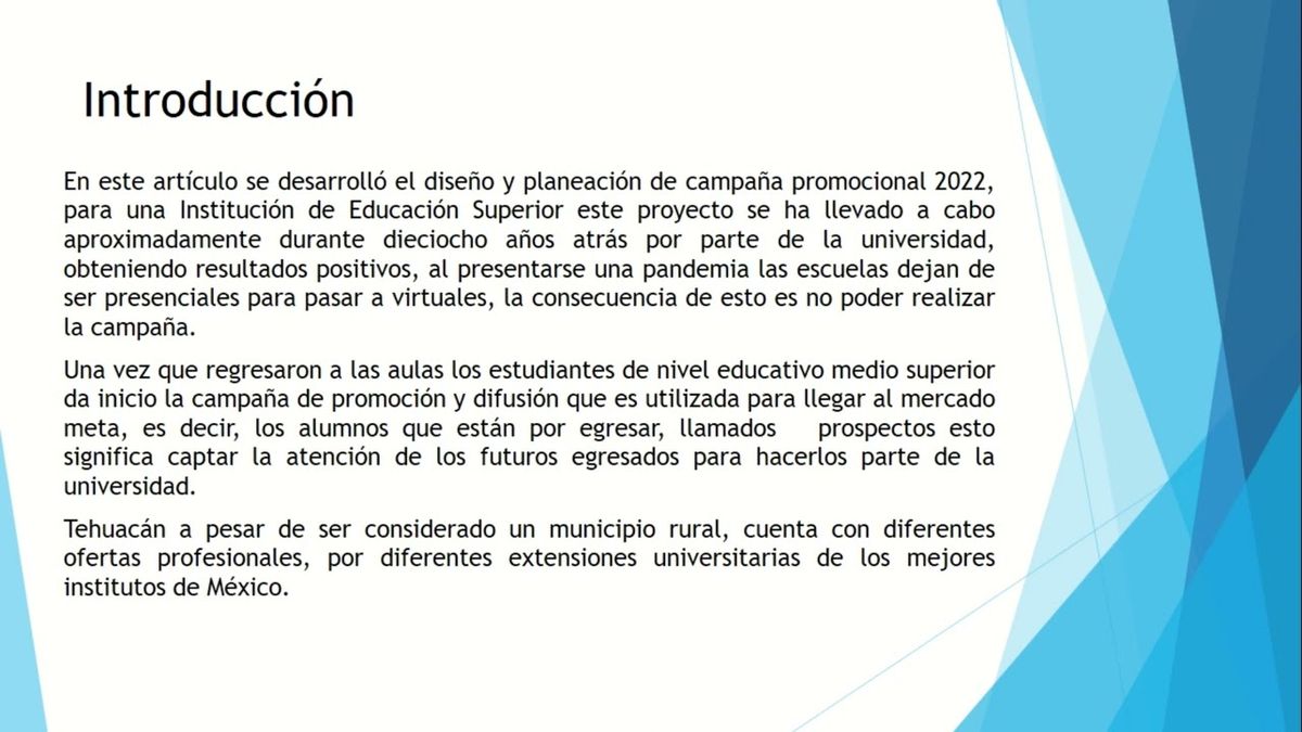 TLA104 - Diseño y Planeación de una Campaña Promocional en una Institución de Educación Superi…