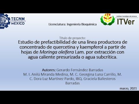 F103 - Estudio de prefactibilidad de una línea productora de concentrado de quercetina y kaempfero…