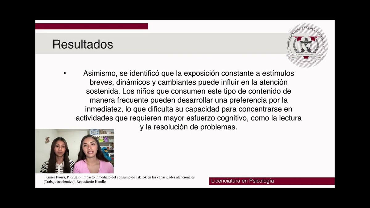 CHE228- Impacto de TikTok en la Atención y el Aprendizaje Infantil # Chetumal 2026