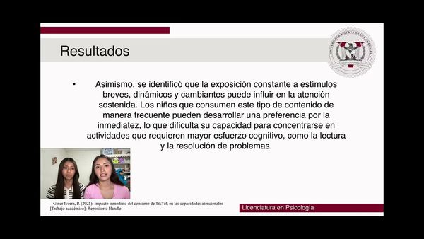 CHE228- Impacto de TikTok en la Atención y el Aprendizaje Infantil # Chetumal 2026