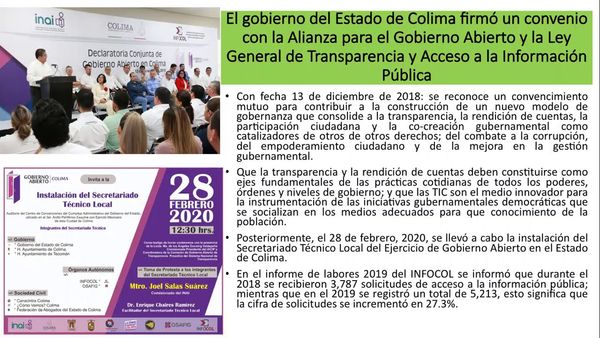 H458 - GOBIERNO ABIERTO: UNA OPCIÓN DE POLÍTICA PÚBLICA PARA EL DESARROLLO EN LOS GOBIERNOS LOCA…