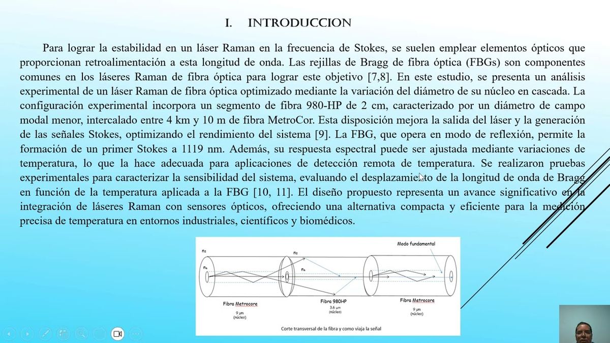 CHM062 - Optimización de Láser Raman de fibra Óptica para Sensado Térmico Preciso a 1119-nm