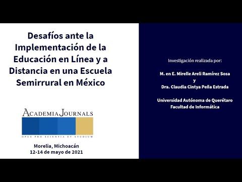 MOR135 - Desafíos ante la Implementación de la Educación en Línea y a Distancia en una Escuela …