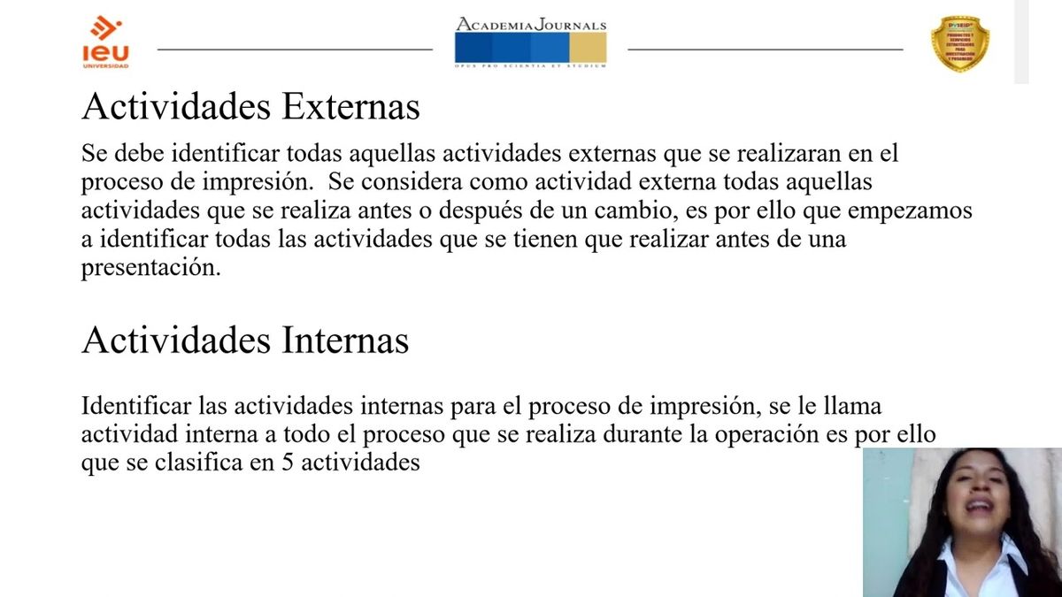 PBL175 - Análisis de Necesidades del Uso del Modelo SMED en las Áreas de Impresión, para Reduci…