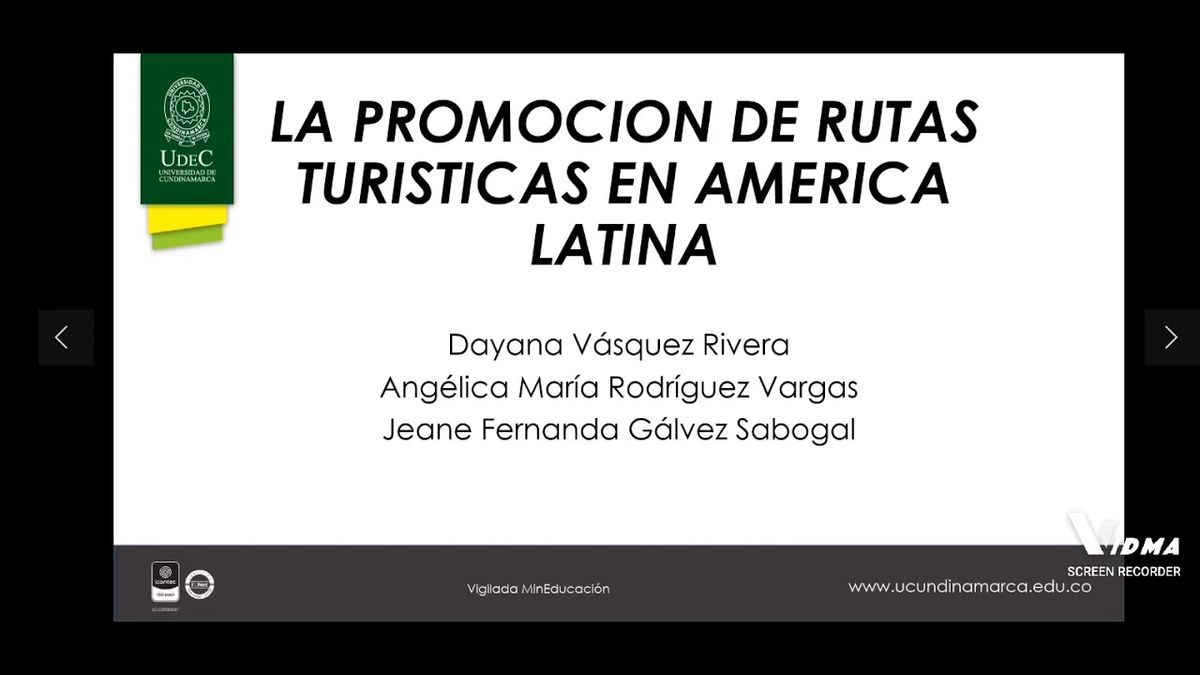 CTM015 - La promoción de Rutas Turísticas en América Latina