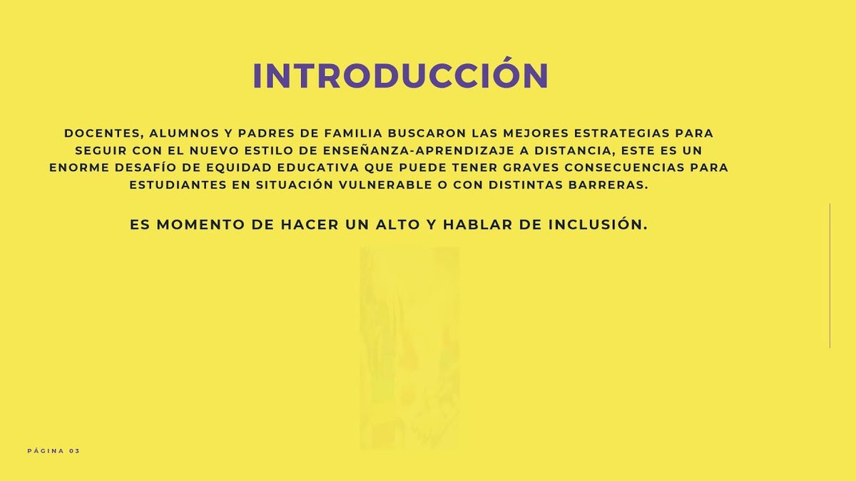 MOR076 - Inclusión Educativa en Tiempo de Pandemia