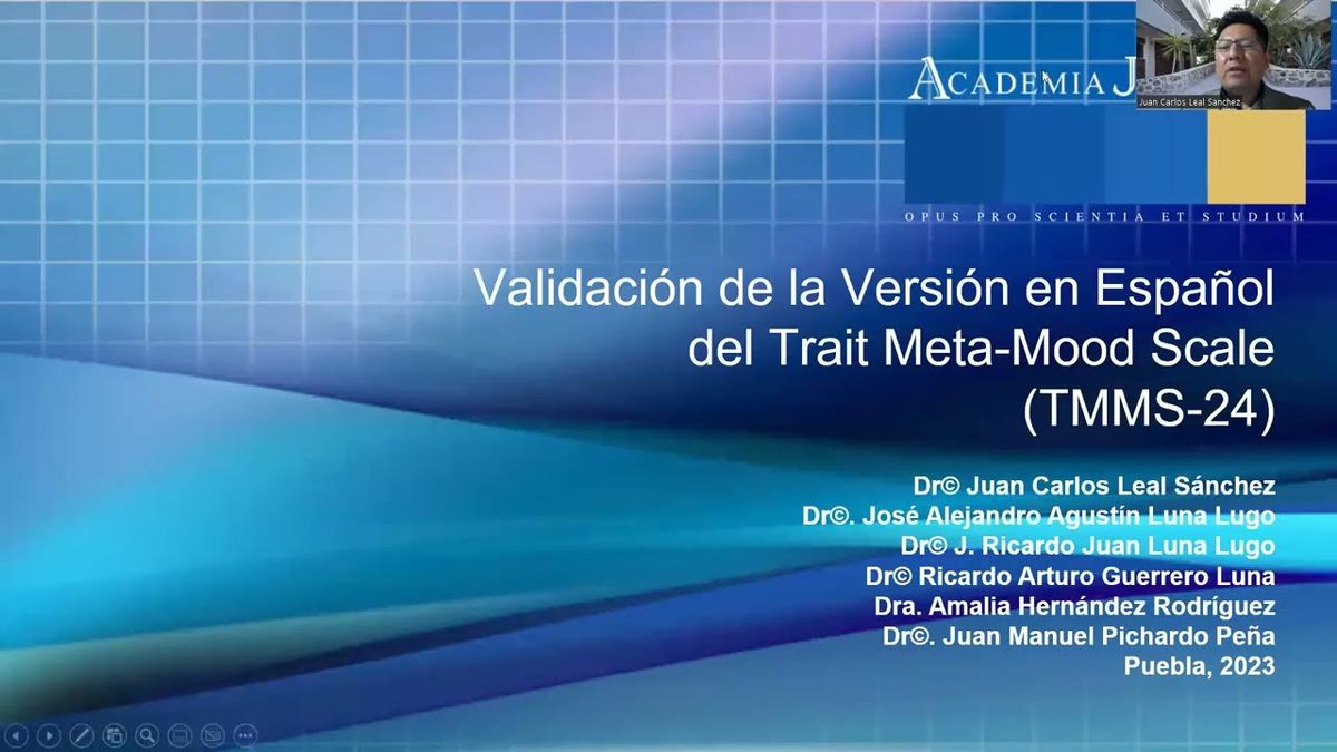 ITP246 - Validación de la Versión en Español del Trait Meta-Mood Scale (TMMS-24)