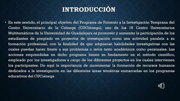 IEU039 - Los Programas de Fomento a la Investigación Temprana en la educación superior