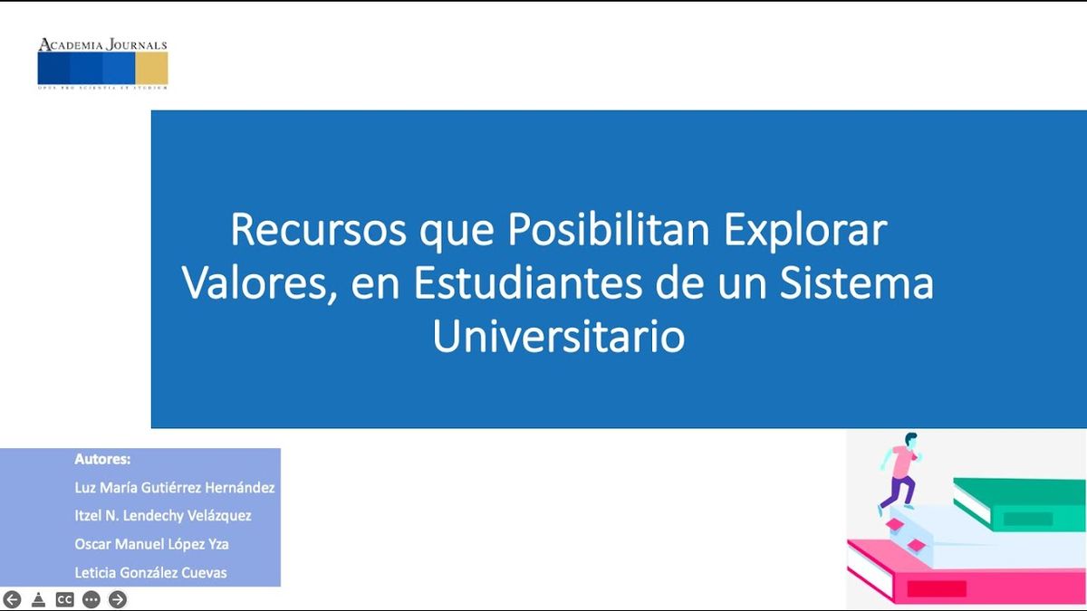 MOR195 - Recursos que Posibilitan Explorar Valores en Estudiantes de un Sistema Universitario