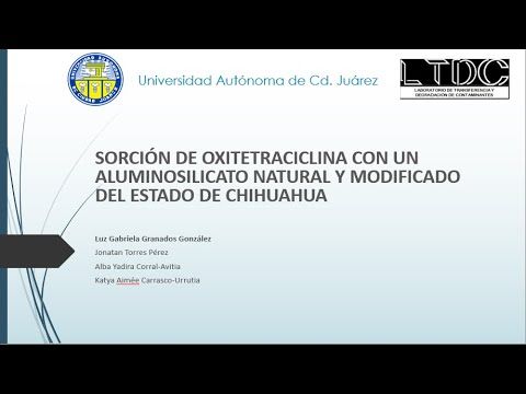 CCC-027 - SORCIÓN DE OXITETRACICLINA CON UN ALUMINOSILICATO NATURAL Y MODIFICADO DEL ESTADO DE CHI…