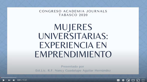 T006 - MUJERES UNIVERSITARIAS: EXPERIENCIA EN EMPRENDIMIENTO