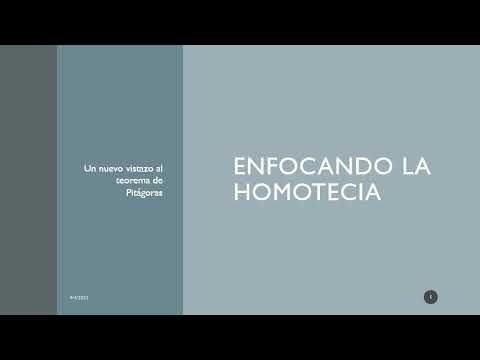 AJA046 - Enfocando la Homotecia: Un Nuevo Vistazo al Teorema de Pitágoras