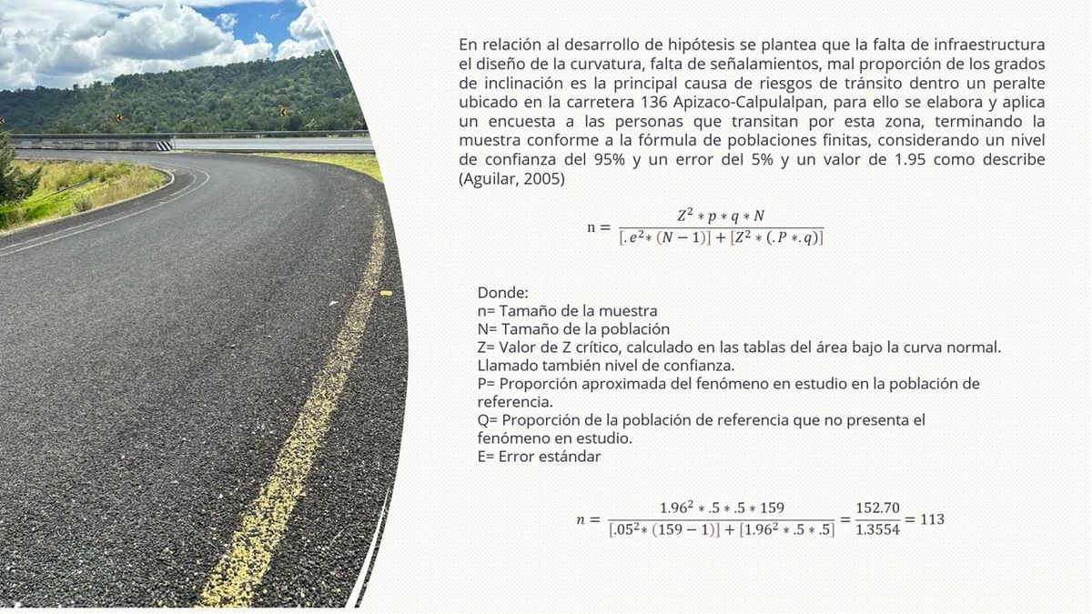CHS106 - Estudio de Peralte en la Carretera 136 Apizaco-Calpulalpan