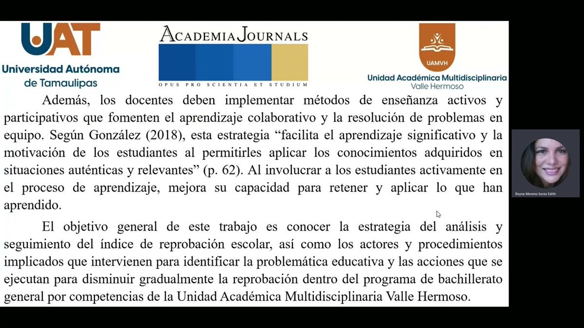 MLA056 - Estrategias para la Reducción del Índice de Reprobación de la UAMVH-UAT