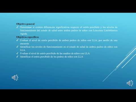 MEX025 - Estrés y Estado Funcional de Salud en Padres y Madres de Niños con Leucemia Linfoblásti…