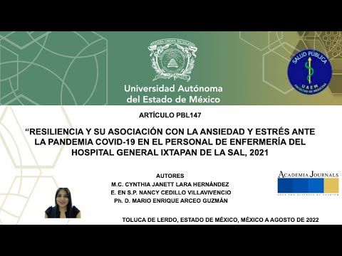 PBL147 - Resiliencia y su Asociación con la Ansiedad y Estrés Ante la Pandemia COVID-19 en el Pe…