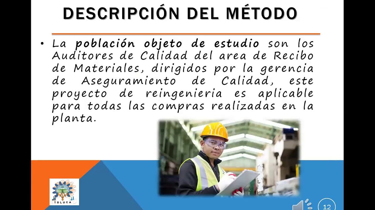 CCC-235 - REINGENIERÍA DEL PROCESO DE RECEPCIÓN DE INSUMOS EN EMPRESA MANUFACTURERA