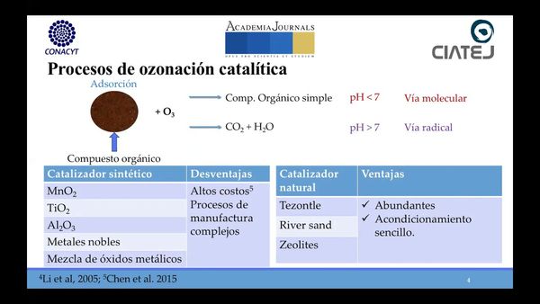 HID433 - Degradación de Compuestos Orgánicos en Agua del Lago de Chapala mediante Ozonación Cata…
