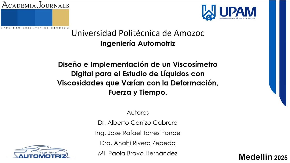 MED371 - Diseño e Implementación de un Viscosímetro Digital para el Estudio de Líquidos con Vis…