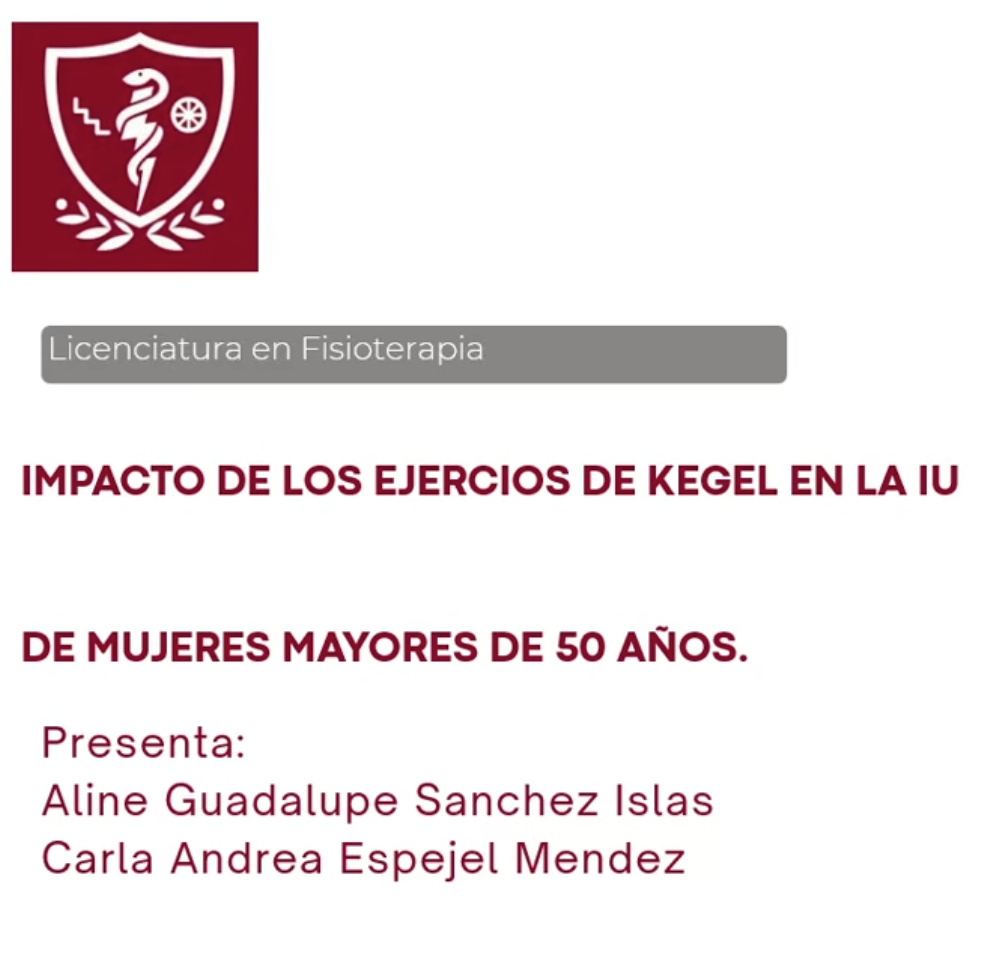 NOV035- Impacto De Los Ejercicios De Kegel En La Incontinencia Urinaria De Mujeres Mayores De 50 A