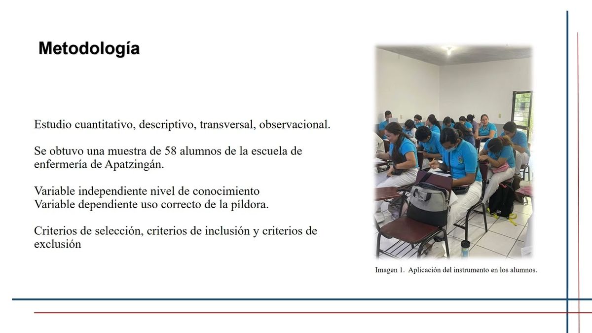 MLA035 - Uso Correcto del Anticonceptivo de Emergencia Píldora en los Alumnos del Segundo Semestr…