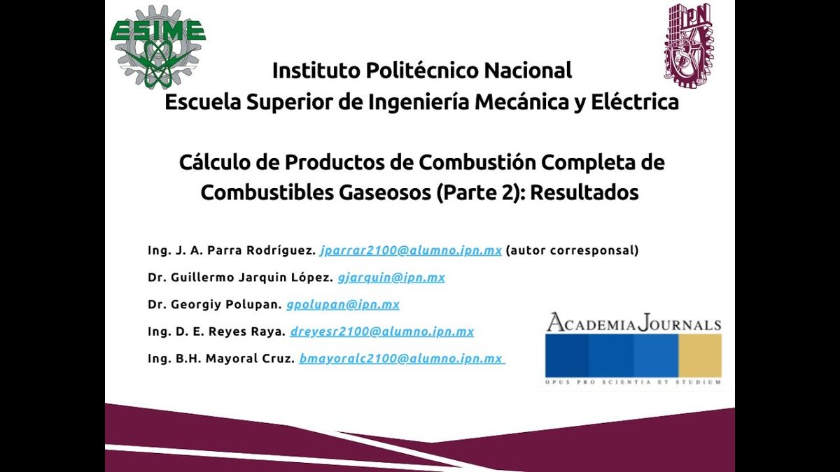 FRS024 - Cálculo de Productos de Combustión Completa de Combustibles Gaseosos (Parte 2): Resultad…