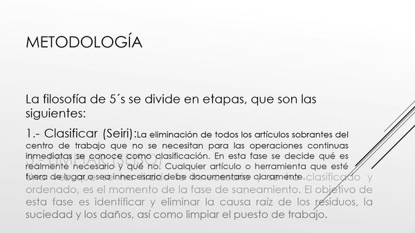 TLA103 - Implementación de la Metodología 5´S en un Almacén de Impresión Flexográfica: Un Cas…