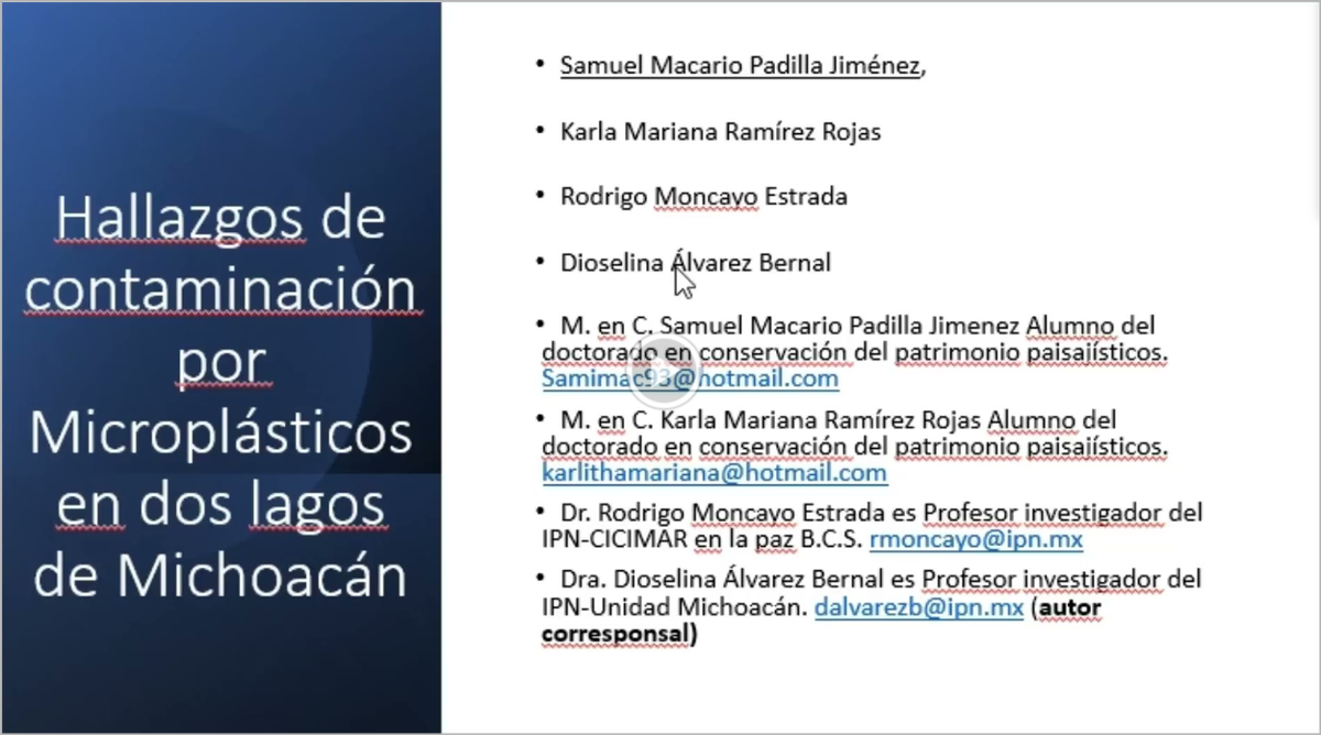 MLA125 - Hallazgos de Contaminación por Microplásticos en Dos Lagos de Michoacán