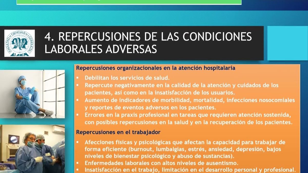 CEL194 - Condiciones Laborales que Afectan la Salud Mental de los Profesionales Sanitarios