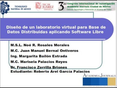 CDX294 - Diseño de un laboratorio virtual para Base de Datos Distribuidas aplicando Software Libre