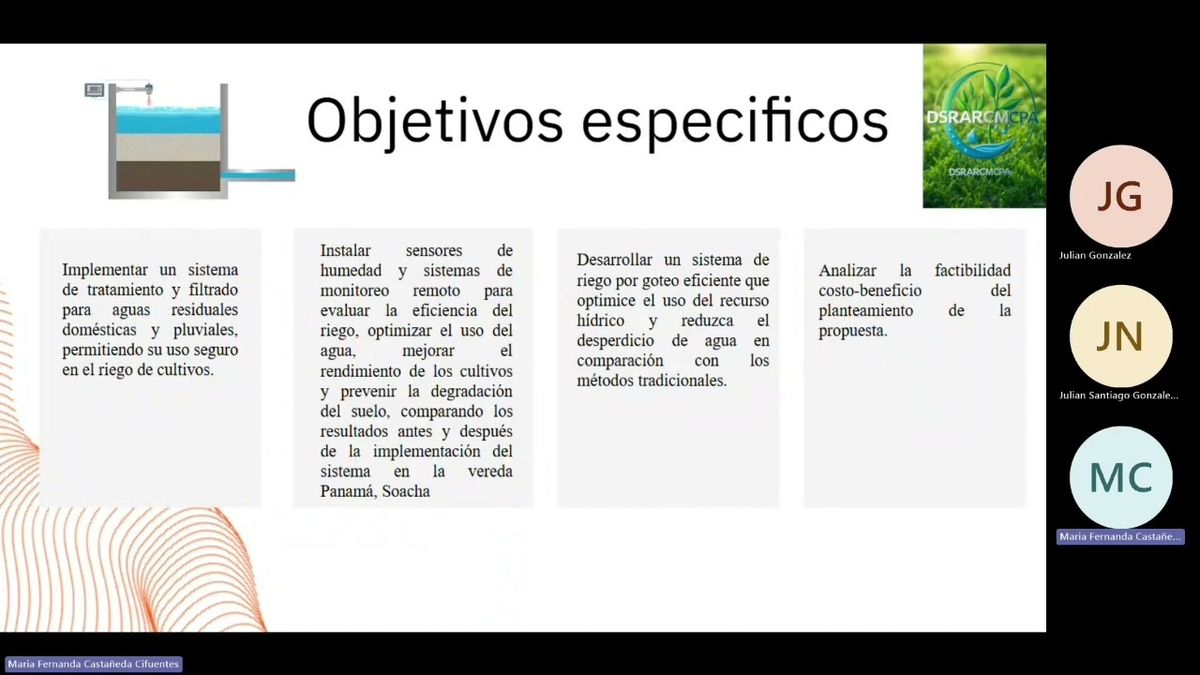 CHM172 - Diseño de un sistema de riego por goteo con agua reciclada y control de humedad para cult…