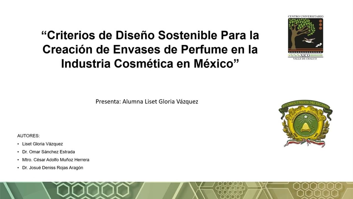 CHM079 - Criterios de Diseño Sostenible Para la Creación de Envases de Perfume en la Industria C…