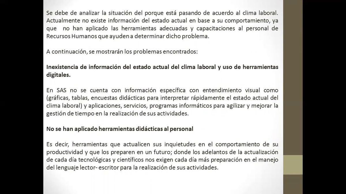 T261 - ESTUDIO DEL CLIMA ORGANIZACIONAL EN LA COORDINACIÓN GENERAL DEL SISTEMA DE AGUA Y SANEAMIEN…