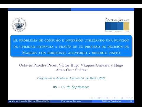 MEX070 - El Problema de Consumo e Inversión Utilizando una Función de Utilidad Potencia a travé…