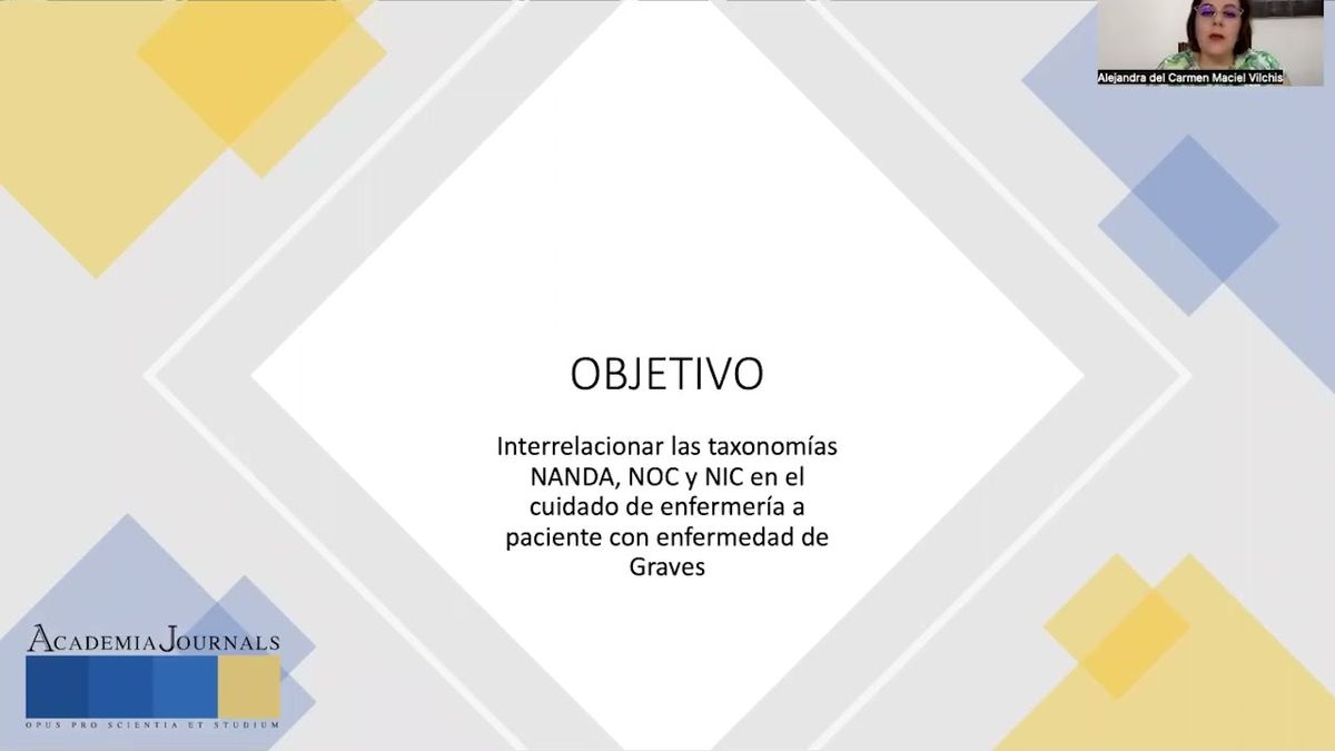 PBL082 - Interrelación de las Taxonomías NANDA NOC NIC en el Cuidado de Enfermería a Paciente 