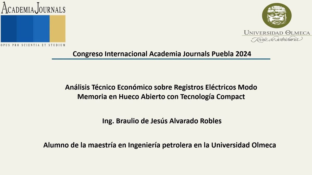 PBA010 - Análisis Técnico Económico sobre Registros Eléctricos Modo Memoria en Hueco Abierto co…