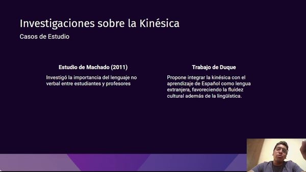 CTM060 - La Kinésica como Elemento Potencializador de los Procesos de Enseñanza-Aprendizaje