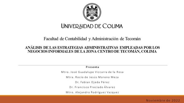 CEL408 - Análisis de las Estrategías Administrativas Empleadas por Negocios Informales de la Zona…