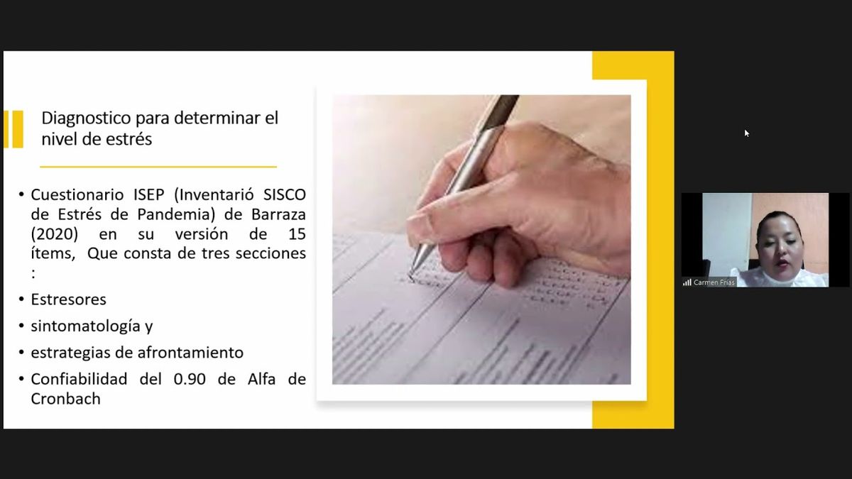 TAB111 - Estrés en Trabajadores de la Educación: Intervención durante la Pandemia por Covid-19