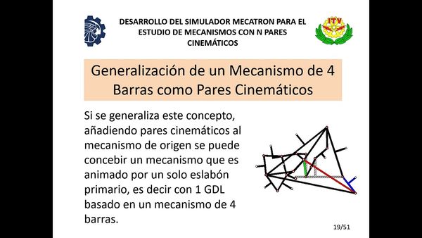 CHE119- Desarrollo del Simulador MECATRON para el Estudio de Mecanismos con N Pares Cinemáticos # …