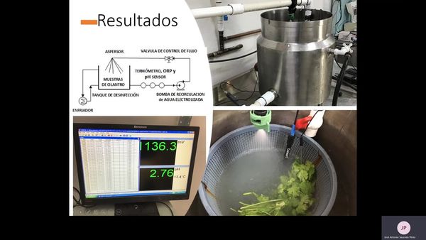H214 - DESINFECCIÓN DE CILANTRO FRESCO EN UN SISTEMA DE ROCIADO CON RECIRCULACIÓN DE AGUA ELECTRO…