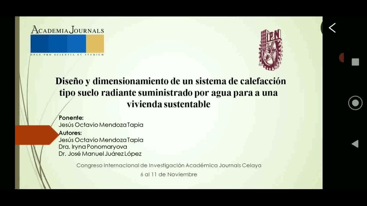 CLY556 - DISEÑO Y DIMENSIONAMIENTO DE UN SISTEMA DE CALEFACCIÓN TIPO SUELO RADIANTE SUMINISTRADO …