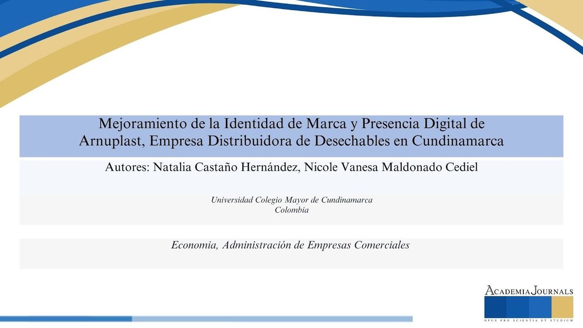 CHM178 - Mejoramiento de la Identidad de Marca y Presencia Digital de Arnuplast, Empresa Distribuid…