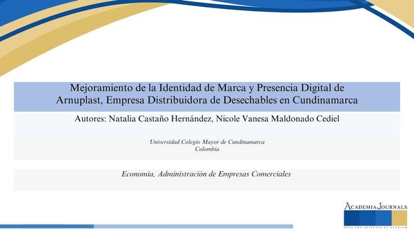 CHM178 - Mejoramiento de la Identidad de Marca y Presencia Digital de Arnuplast, Empresa Distribuid…