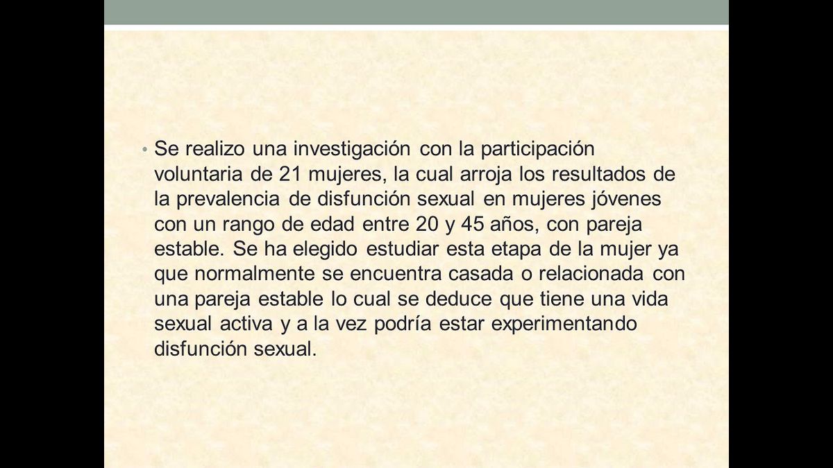 MOR344 - Prevalencia de Disfunción Sexual en Mujeres entre 20 y 45 años, con Pareja Estable con R…