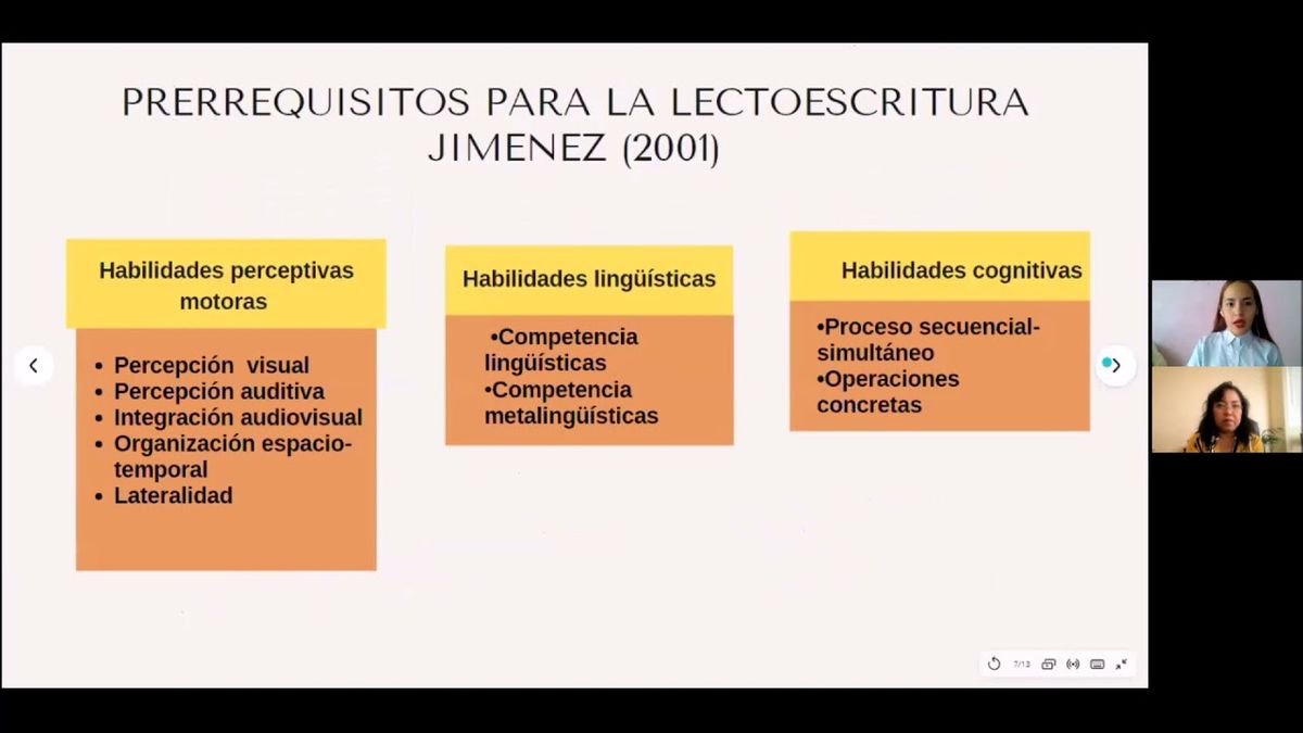 MOR328 - Prerrequisitos para el Proceso de la Lectoescritura en Educación Primaria