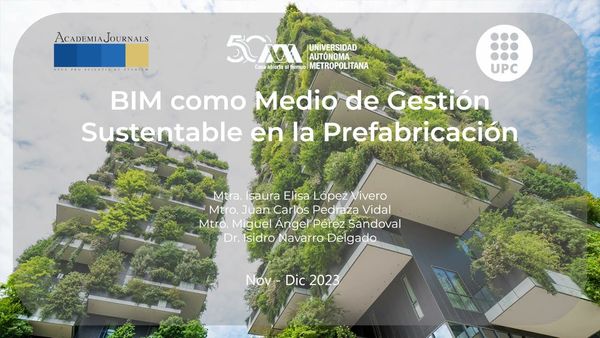 CDX295 - BIM como Medio de Gestión Sustentable en la Prefabricación